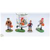 Image 1 : LEMAX SPOOKY TOWN LOT OF 4 COSTUMED FIGURINES
