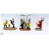 Image 1 : LEMAX SPOOKY TOWN LOT OF 4 COSTUMED FIGURINES
