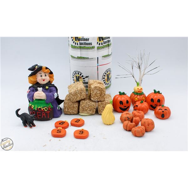 LEMAX SPOOKY TOWN LOT OF VARIOUS ACCESSORIES