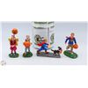 Image 1 : LEMAX SPOOKY TOWN LOT OF 4 COSTUMED FIGURINES