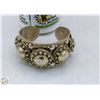 Image 1 : 61.7 GRAMS SIAM STERLING STAMPED VINTAGE BANGLE