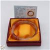 Image 1 : #3474-COLORED JADE BANGLE W/CERTIFICATE