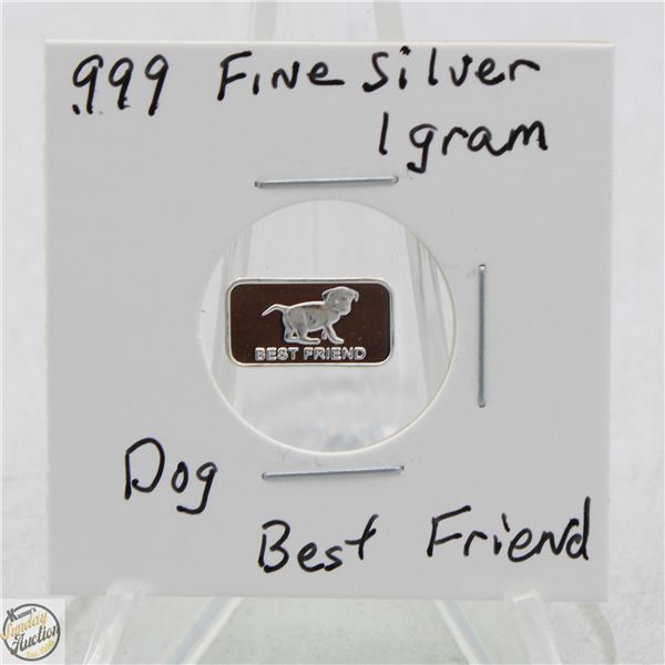 #3483- CANADIAN .999 FINE SILVER 1 GRAM TOKEN