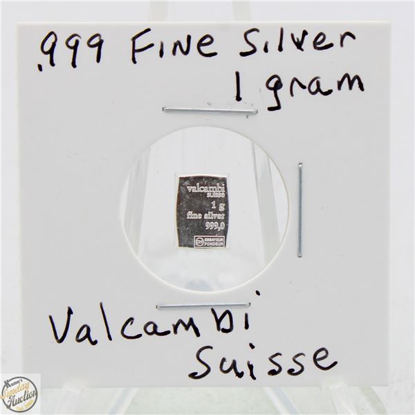 #3485- CANADIAN .999 FINE SILVER 1 GRAM TOKEN