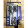 Image 1 : NEW KOBALT 6PC DIAMOND COATED TIP SCREWDRIVER SET