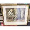 Image 1 : VINCINT READING HIS BOOK IN CHAIR 24" X 27"
