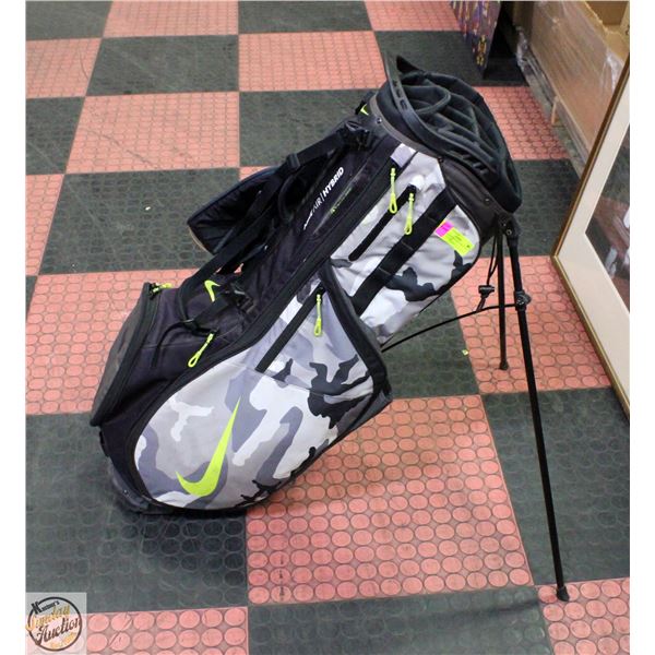 NIKE AIR HYBRID GOLF BAG GREY CAMO PATTERN