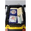 Image 1 : TOTE FULL OF DECORATIVE PLATES VARIOUS THEMES