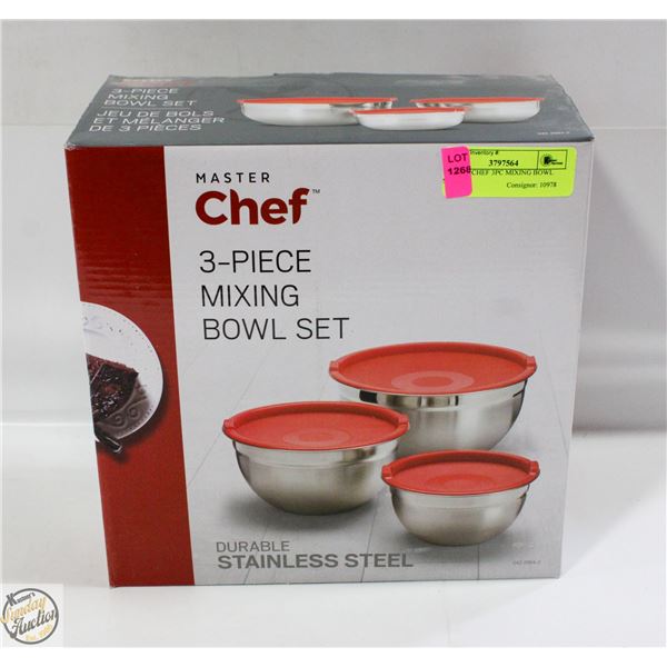 MASTERCHEF 3PC MIXING BOWL SET