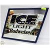 Image 1 : BUDWEISER LIGHT ICE DRAFT MINOR FRAMED 1991