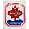Image 1 : BLACK LABEL BEER DISPLAY LIGHTS UP 16" X 13"