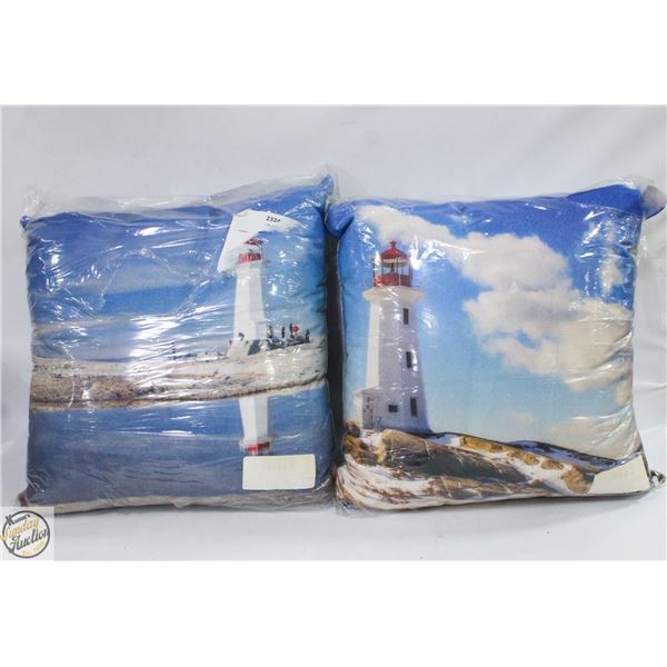 NEW 2 LIGHTHOUSE PILLOWS