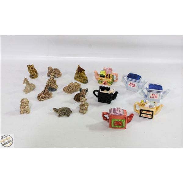 VINTAGE LOT OF 16 RED ROSE TEA