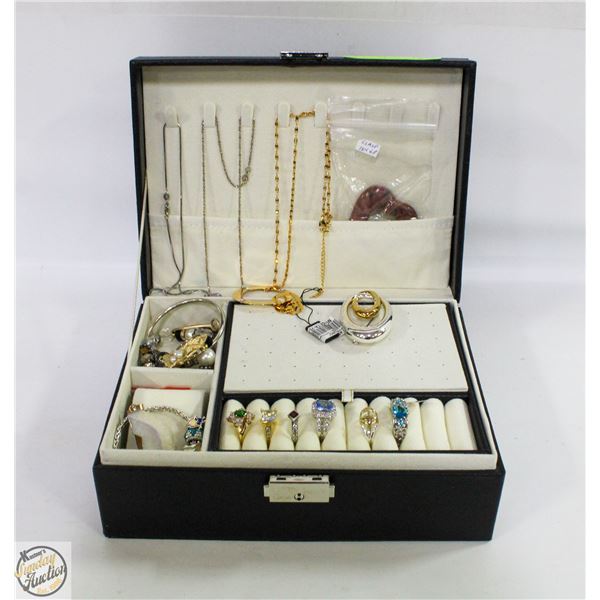JEWELRY BOX WITH CONTENTS