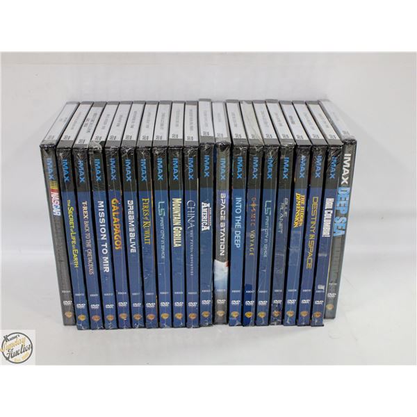 SEALED 20 IMAX DVD'S