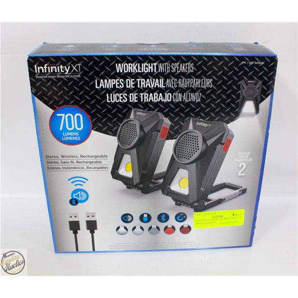 2 PACK INFINITI X1 WORKLIGHTS WITH SPEAKERS