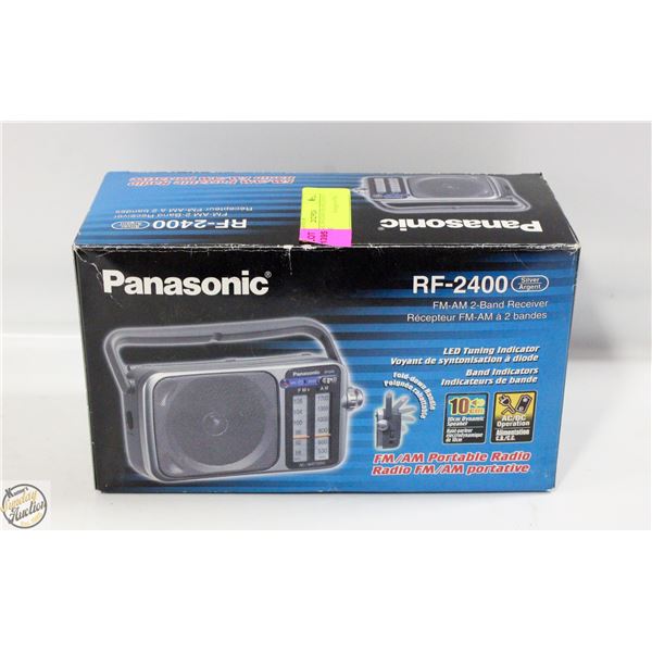 PANASONIC RF-2400 FM AM 2 BAND RECEIVER