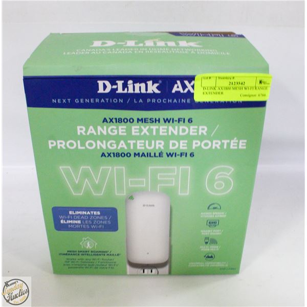 D-LINK AX1800 MESH WI-FI RANGE EXTENDER