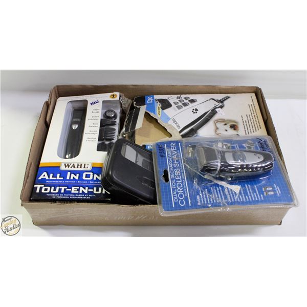 FLAT OF NEW OLD STOCK RAZORS AND SHAVERS