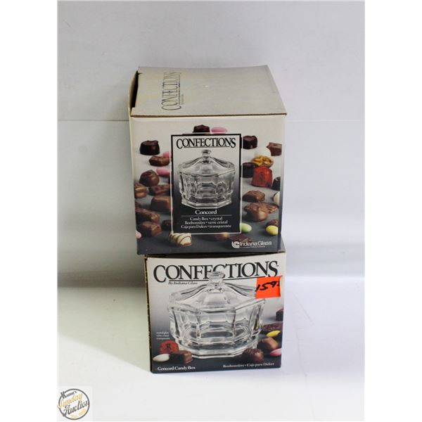 TWO NEW OLD STOCK CONFECTIONS CONCORD CRYSTAL