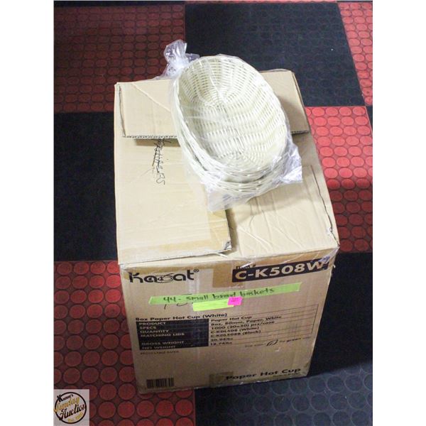 44 9.5" X 6.5" WICKER BASKETS