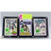Image 1 : 3 X RAY BOURQUE CARDS ROOKIE RECORD BREAKER 1ST YR