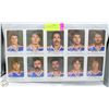 Image 1 : 10 X OILERS RED ROOSTER SIGNATURES 1980-81
