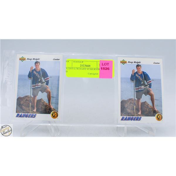 2 X DOUG WEIGHT STAR ROOKIES UD