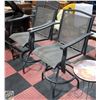 Image 1 : PAIR OF BAR HEIGHT PATIO CHAIRS