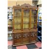 Image 1 : VINTAGE WOOD HUTCH H-76.5" W-16.5" L-50"