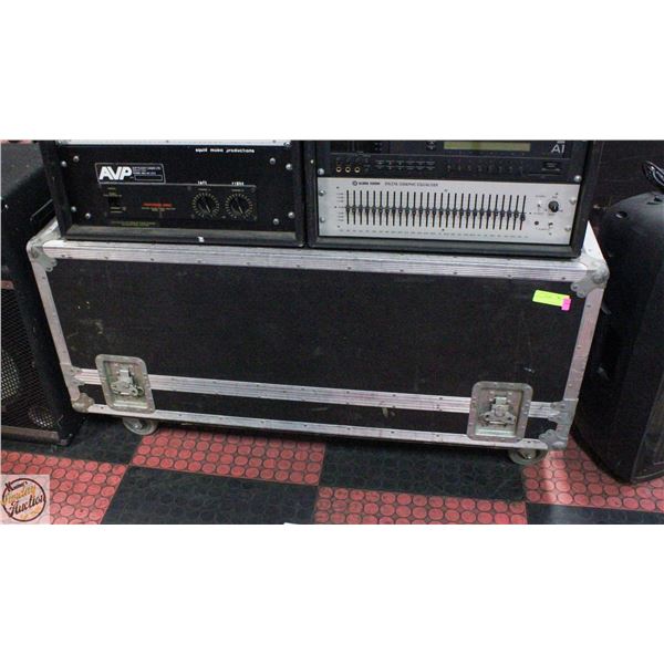HD AVP FLIGHT CASE ON CASTORS H-24" W-22" L-49"