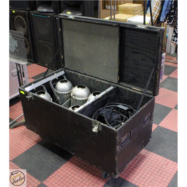 STAGE LIGHTING 6 - PAR 64 CANS COMPLETE WITH