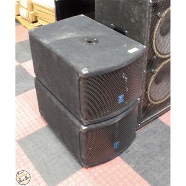 2 YORKVILLE ELITE ES200P - POWERED PA SPEAKERS