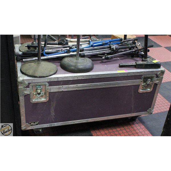 LARGE H.D. AVP FLIGHT STORAGE CASE PN CASTORS