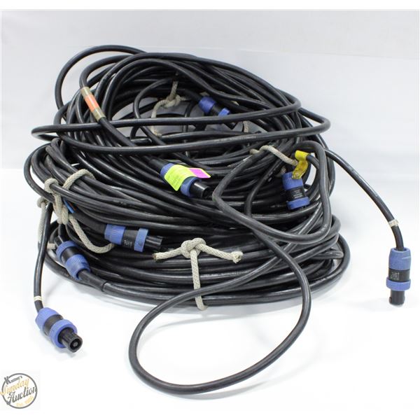 LARGE VOLUME OF HD LARGE GUAGE SPEAKER CABLES