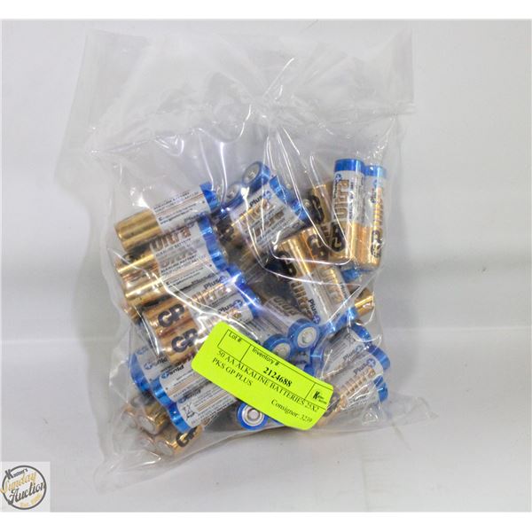 50 AA ALKALINE BATTERIES 25X2 PKS GP PLUS