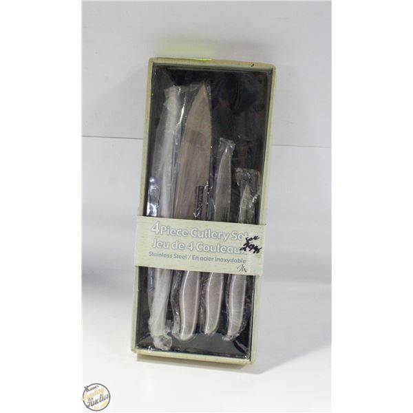 NEW OLD STOCK 4PC CUTLERY SET - STAINLESS STEEL