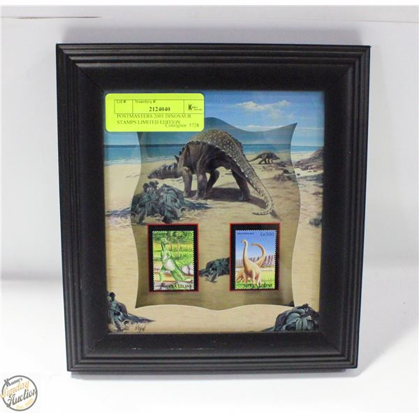 POSTMASTERS 2001 DINOSAUR STAMPS LIMITED EDITION
