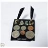 Image 1 : NEW ZEALAND ABALONE 6 PIECE COIN SET PEN HOLDER