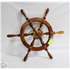 Image 1 : VINTAGE WOOD SHIP WHEEL-ESTATE