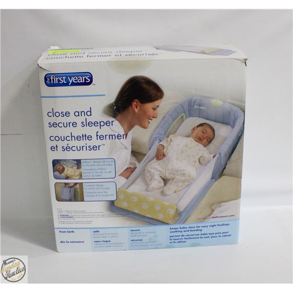 FIRST YEARS BASSINET CLOSE & SECURE SLEEPER WITH