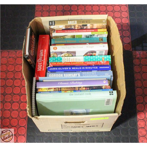 BOX OF 19 QUALITY VARIETY OF COOK BOOKS INCL.