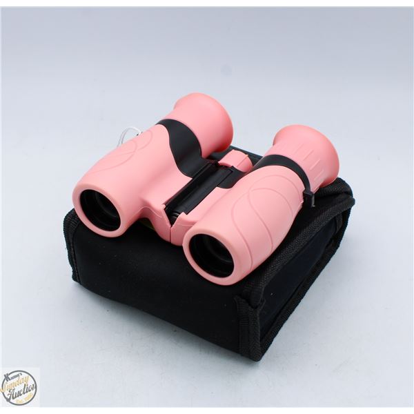 PINK BINOCULARS IN SOFT CASE