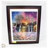 Image 1 : “TROPICAL BEACH SCENE” ABSTRACT COLOURED PRINT