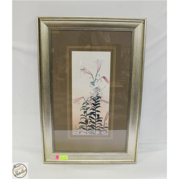 “LILIES IN BLOSSOM” CANADIAN ART PRINT (21” X