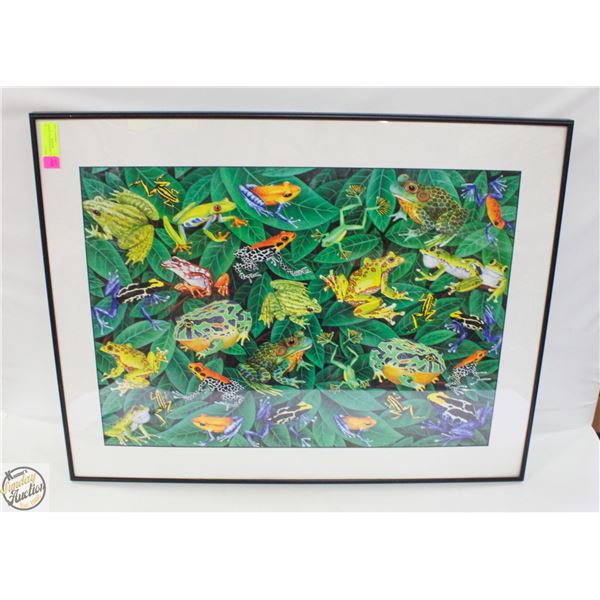 “FROGS” COLOURED PRINT (25” X 32”)