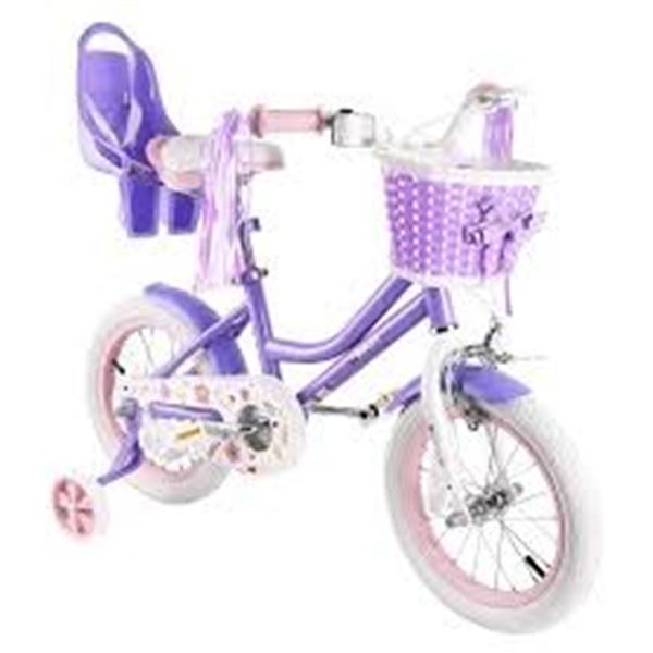 NEW W BOX RULLY 18" DAISY BIKE W TRAINING WHEELS