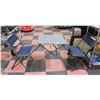 Image 1 : FOLDING PATIO TABLE+2 ATTACHED CHAIRS (FOLDS DOWN-