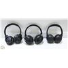 Image 1 : 3 OVER EAR HEADPHONES PREVIOUSLY OWNED