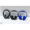 Image 1 : 2 SKULL CANDY + 1 BOAT OVER EAR HEADPHONES